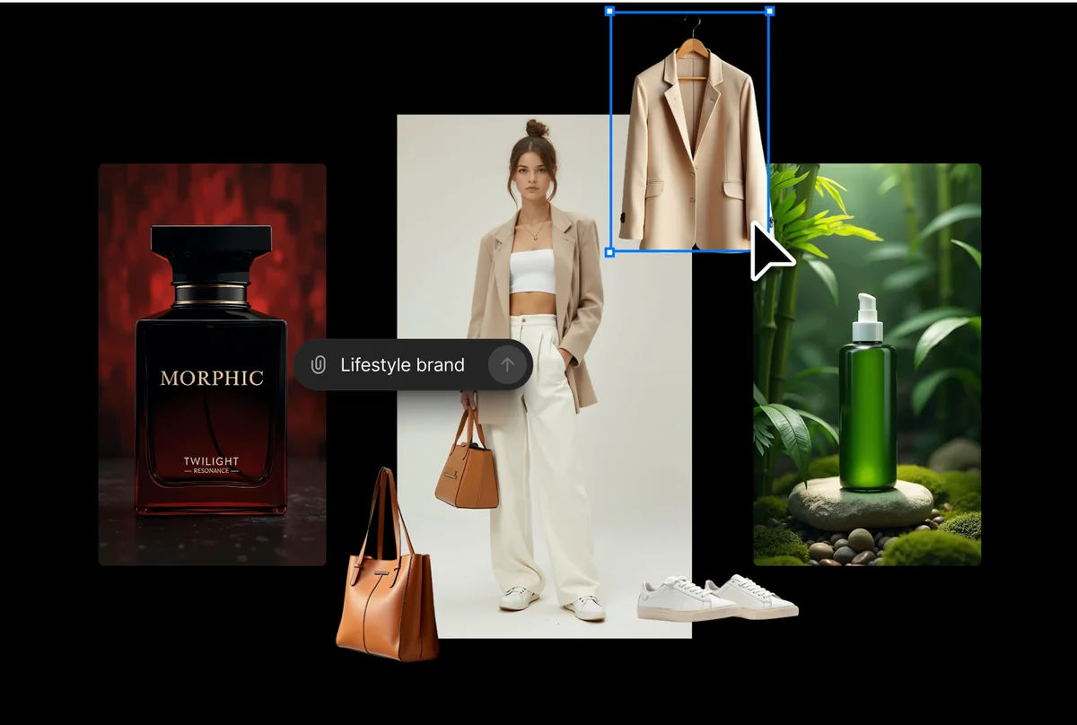 스튜디오 품질의 제품 쇼케이스